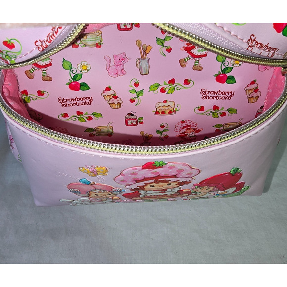 Strawberry Shortcake Backpack w/ Loungefly Zip Around Wallet Both in EUC main image 13